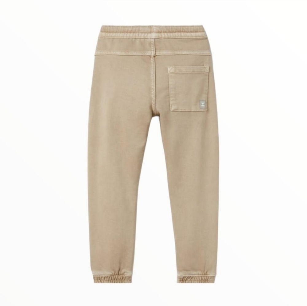 ❌️SOLD❌️ZARA KIDS STRETCH JOGGER PANTS BEIGE SIZE 8 YEARS - Picture 2 of 6